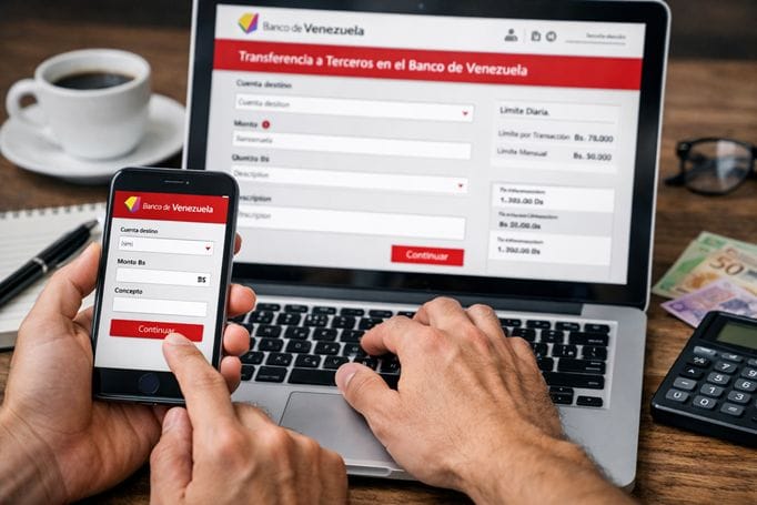 cómo transferir dinero Banco de Venezuela