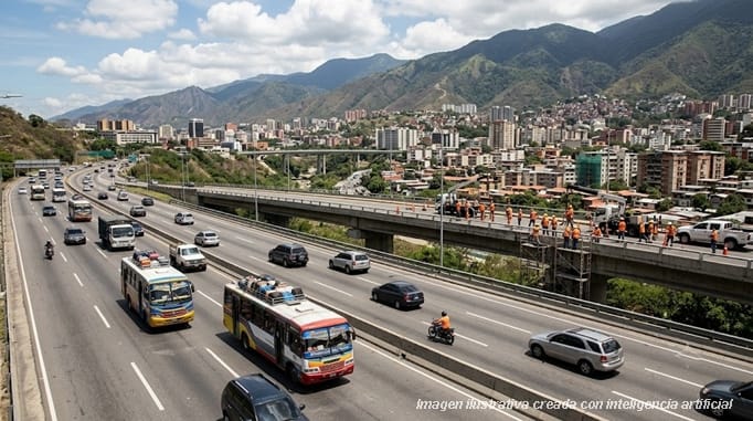 tEstado del transporte en Venezuela después del terremoto, con carretera, autobús y aeropuerto.