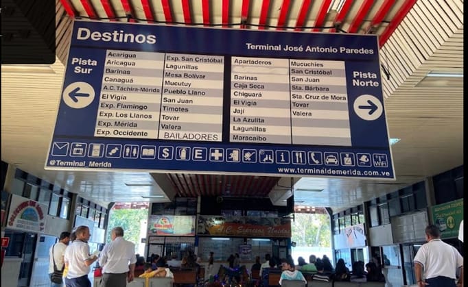 Ubicación del Terminal de Mérida